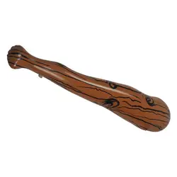 1pc Thicken Brown Striped Inflatable Baseball Bat For Blow-Up Party Decor Children Interactive Confrontation Toy