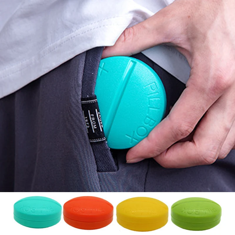 7 Days Weekly Mini Pill Box medicine Organizer Elderly Health Care Survival first aid pill cases Drug tablet Capsule Splitters