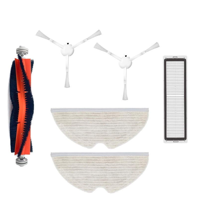 أجزاء مكنسة كهربائية Xiaomi Dreame D9 ، مجموعة ملحقات الأسطوانة الرئيسية ، فرشاة جانبية ، فلتر Hepa ، ممسحة