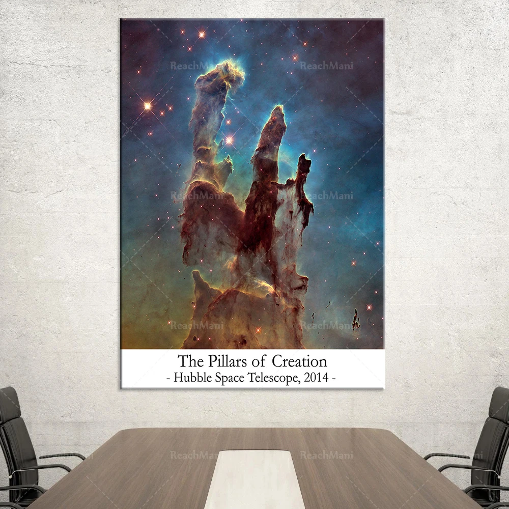 Serpent constellation, space nebula pillar print wall art decoration poster