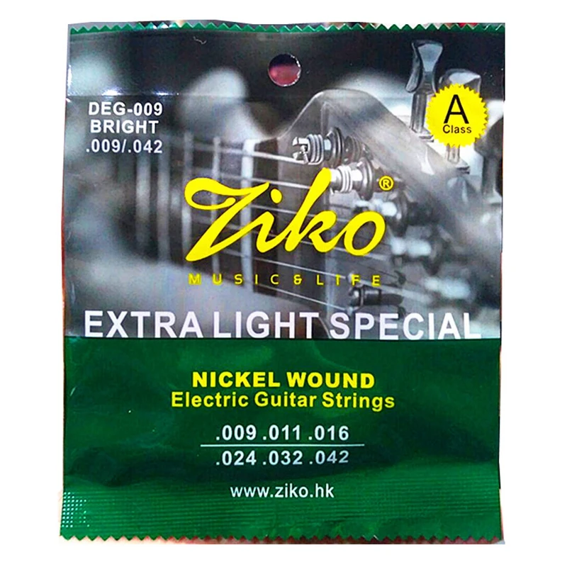 Ziko Deg 009-042 Electric Guitar Strings Nickel Wound Extra Light Special Strings Musical Instrument Guitar Accessories Parts