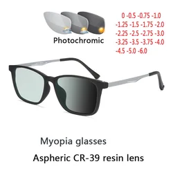 Men Titanium Myopia Glasses for Sight Full Frame Nearsighted Eyewear Optical Prescription Minus Diopter Glasses Eyeglasses Women
