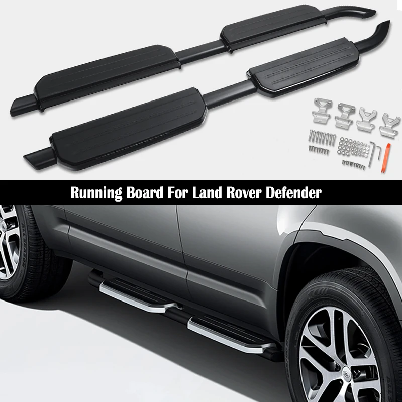 Running Board Side Step Serf Bar For Land Rover Defender 110 2020 2021 2022 Aluminum Alloy Auto Accessories