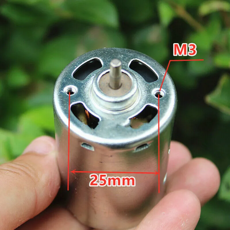 High Power 545 Motor DC 5V-9V 6V Reverse High Speed with Cooling Fan for Portable Hand Electric Drill Screwdriver Garden Tool