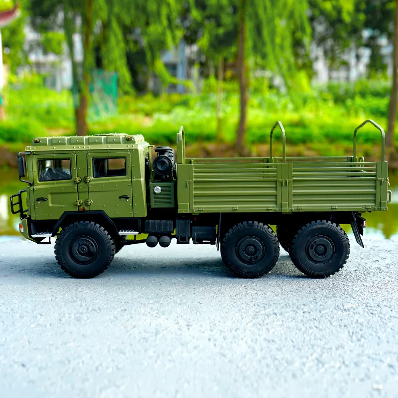 1/24 Scale Alloy Military Truck Mold Field Combat Vehicle Diecast Metal Collection Car Boys Toy Kids Gifts Souvenir Display Show