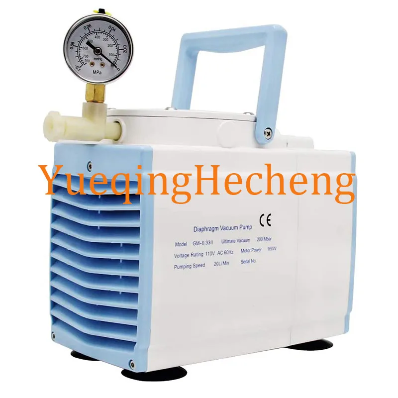 Oil Free Diaphragm Lab Vacuum Pump 20L/m Pressure Adjustable for Chromatograph