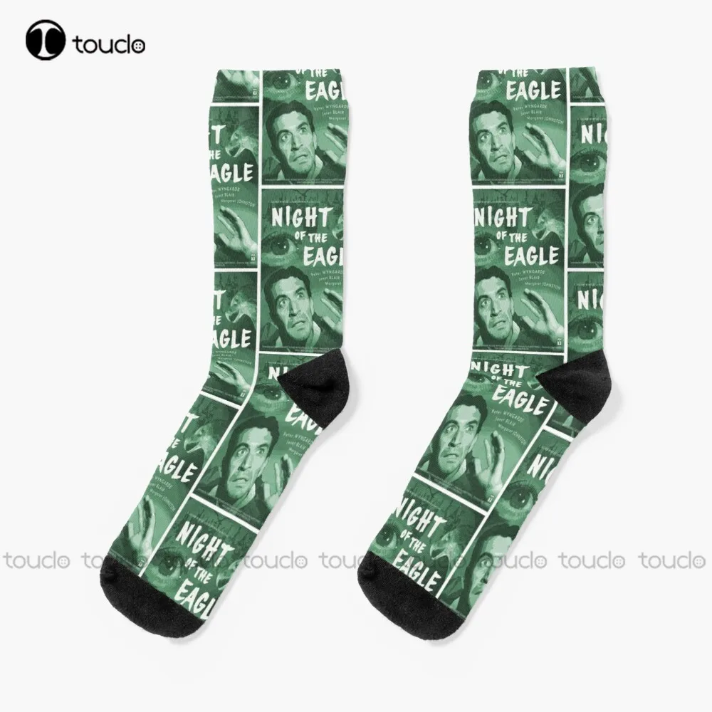 Night Of The Eagle Poster Socks Woman Socks Christmas New Year Gift Unisex Adult Teen Youth Socks 360° Digital Print Fashion New