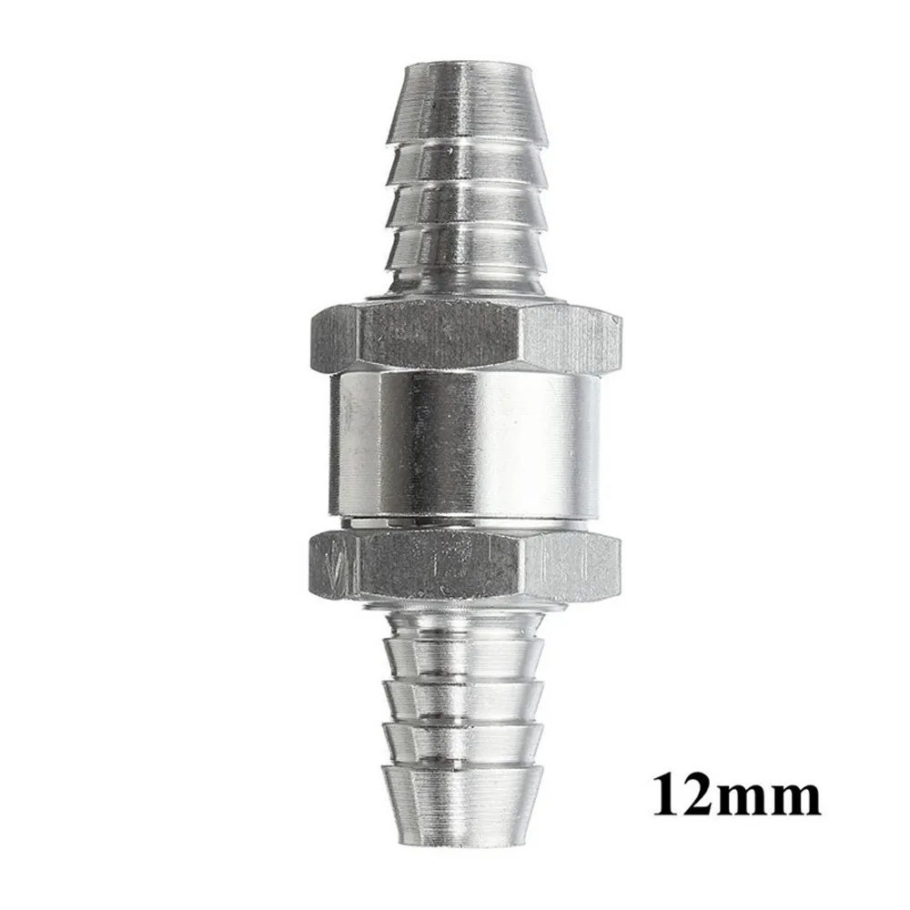 6/8/10/12mm Fuel Non Return Petrol Diesel Aluminium Alloy One Way Check Valve Petrol Diesel for Car Vacuum Hose Oil Water Pumps