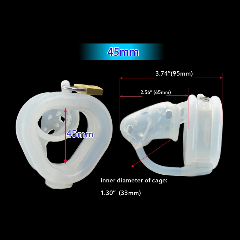 CHASTE BIRD Male Latest Design Bird Locked Pico Massage Silicone Soft Spikes Male Chastity Device Small Cage Penis Belt BDSMA128