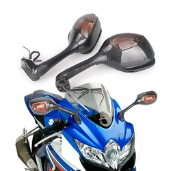 Motorcycle Rearview Wing Mirrors w/ Turn Signal Light For Suzuki GSXR 600 750 2006-2015 & GSXR1000 2005-2015 K5 K6 K7 K8 K9