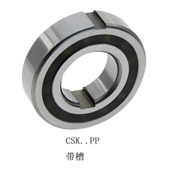 1 PC deep groove ball unidirectional bearing CSK8 10 12 15 17 20 25 30 35 40 PP with inner and outer grooves.