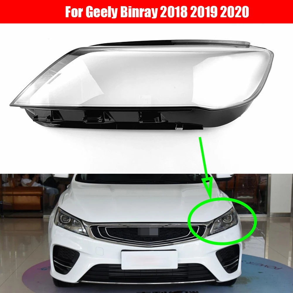 

Car Headlamp Lens for Geely Binray 2018 2019 2020 Headlight Cover Replacement Auto Shell