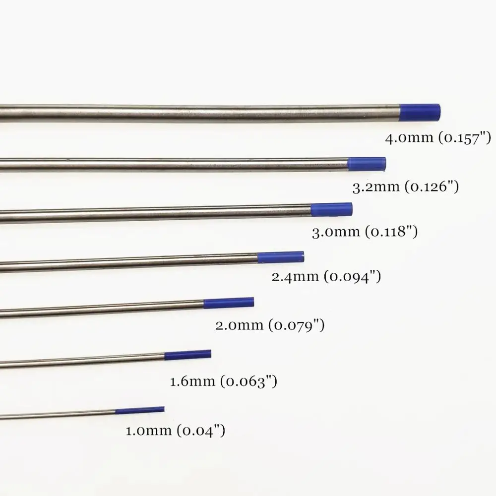 WL20 Tungsten Electrodes Tig Rod 1.0 1.6 2.0 2.4 3.0 3.2 4.0mm for option 2.0% Lanthanated for Tig Welding Machine