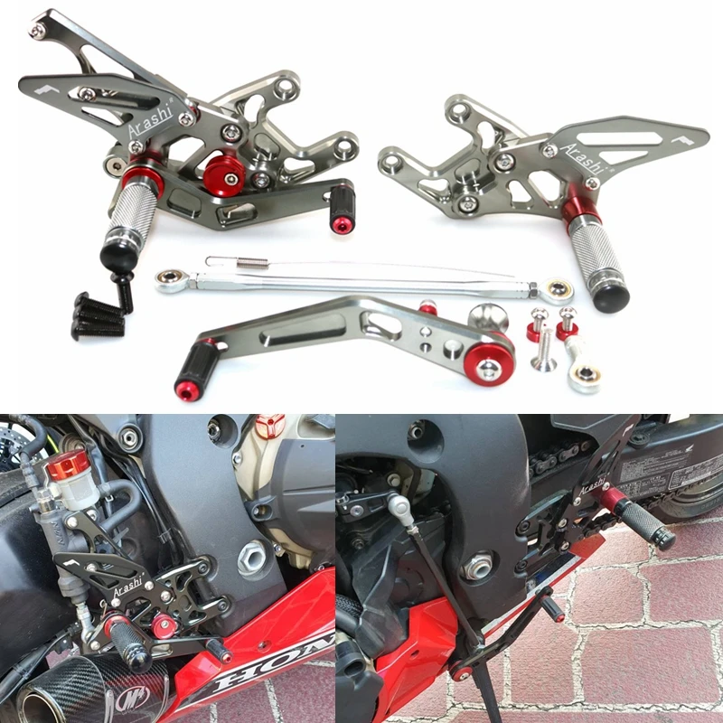 Motorcycle CNC Adjustable Rear Set Rearsets Footrest Foot Rest For HONDA CBR1000RR 2017 2018 2019