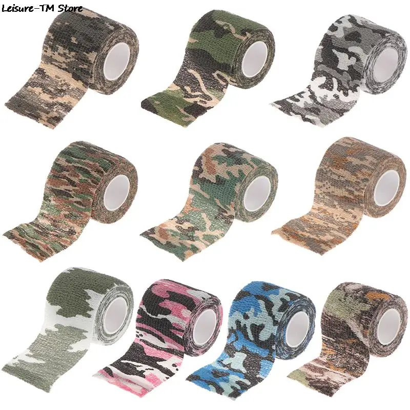 Multi-functional Camo Tape Non-woven Self-adhesive Camouflage Hunting Paintball Airsoft Rifle Waterproof Non-Slip Stealth Tape