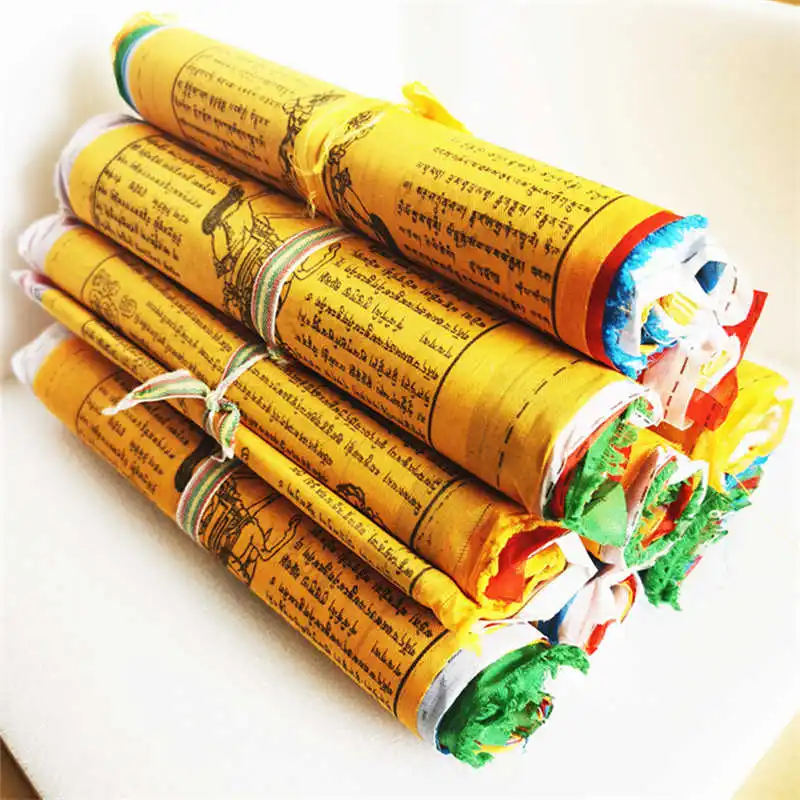 

10Rolls Tibetan Buddhist Prayer Flags 20 Sheets Each Roll Tibet Lung Ta Wind Hourse flag Tibetan Decorative Free Ship