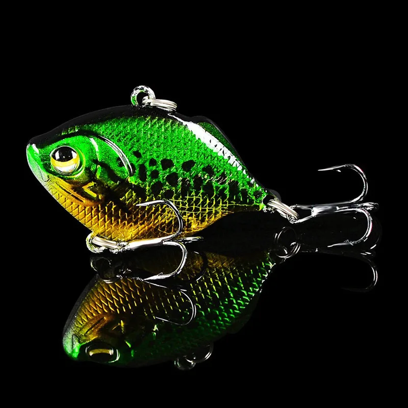 1Pcs VIB Vibration Fishing Lure 4.5cm 8.5g Sinking Crankbait Underwater Winter Ice Fishing Artificial Hard Bait Lure Pike Trout