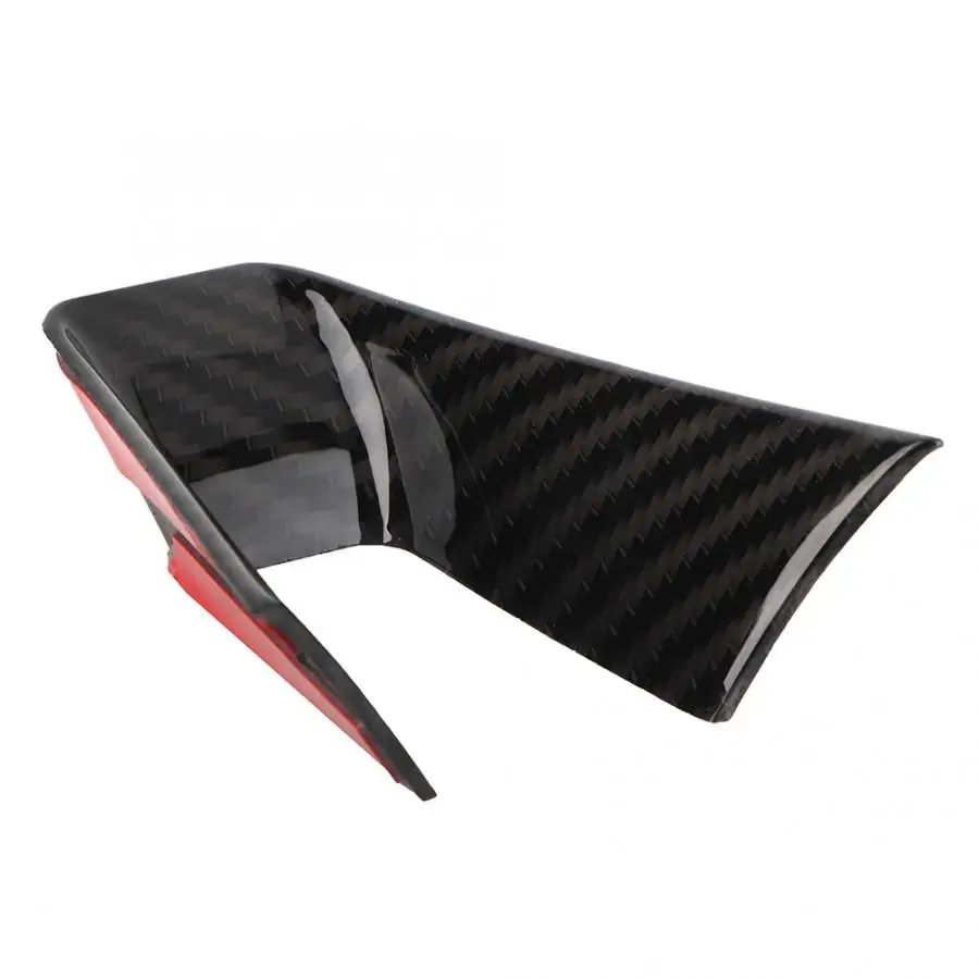 Carbon Fiber Style Steering Wheel Decoration Frame Cover Trim LHD for  Giulia Stelvio 2017 2018 2019 Accessories Tools