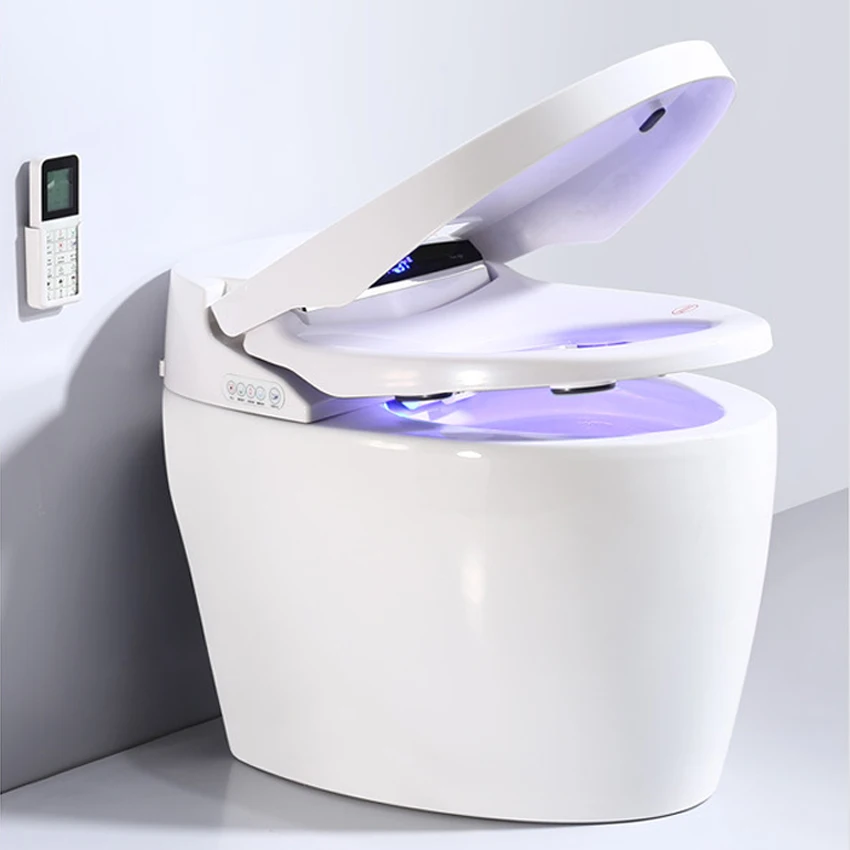 X6 Smart Toilet  Manual Flip Instant Hot Type Without Water Tank One-piece Toilet Remote Control Smart Ceramic Toilet 220V 1KW