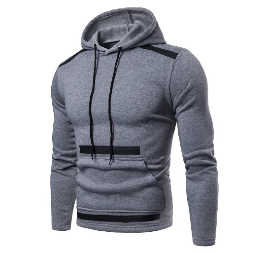 Moletom masculino com capuz, manga longa, outono, primavera, casual, militar, bolso, pulôver, masculino, 3xl