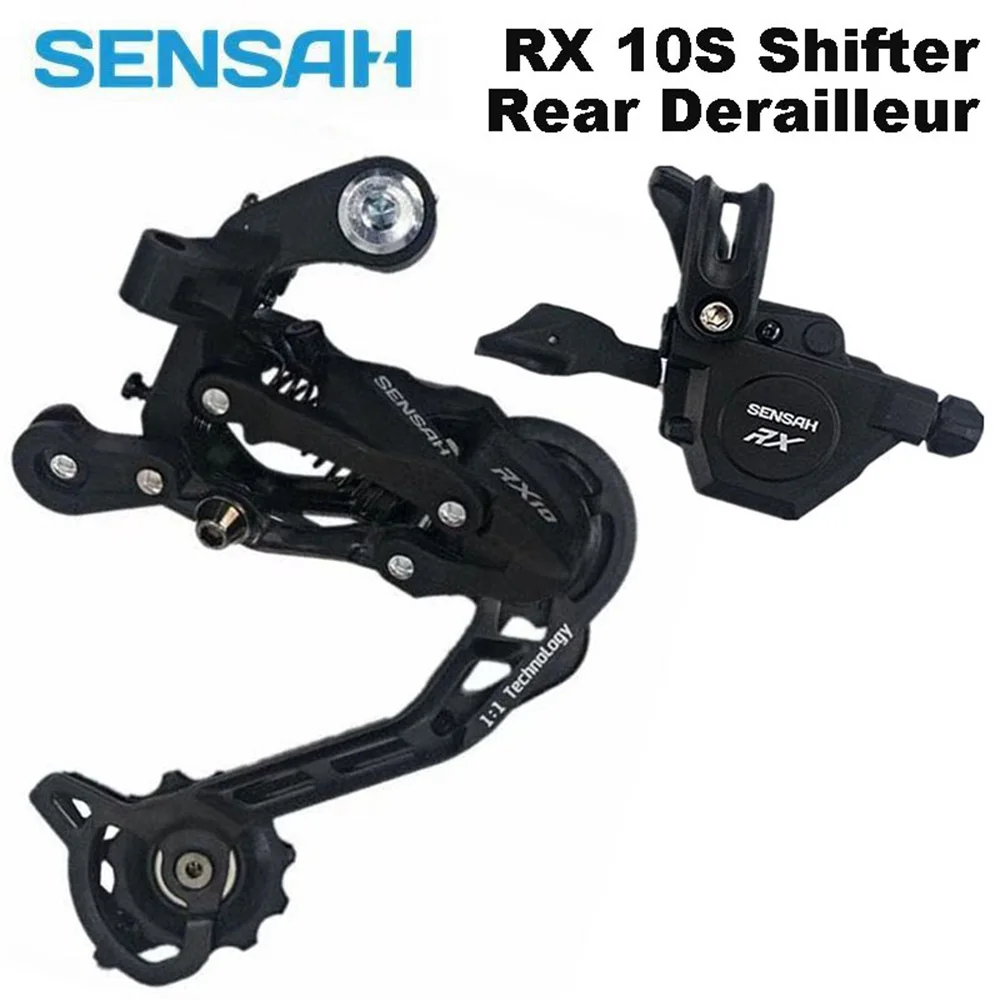 

NEW SENSAH MTB Bike Derailleur Shift Kit RX10 Shifter+Rear Derailleur Set,10speed MTB Bike Shifter kit PCR BEYOND M6000