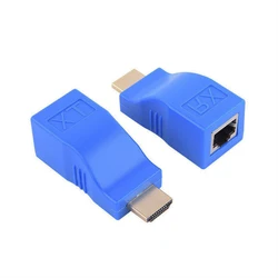 HDMI-compatible Extender 1080P RJ45 Ports LAN Network HD Extension 30m Over CAT5e/6 UTP LAN Ethernet Cable for HDTV Monitor