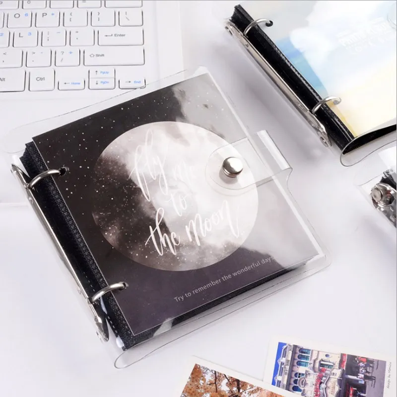 Light and Shadow Series Loose-leaf P photo Album Ticket Storage Postcard 3 Inch memory 100 Pockets for Fujifilm Instax Mini Film