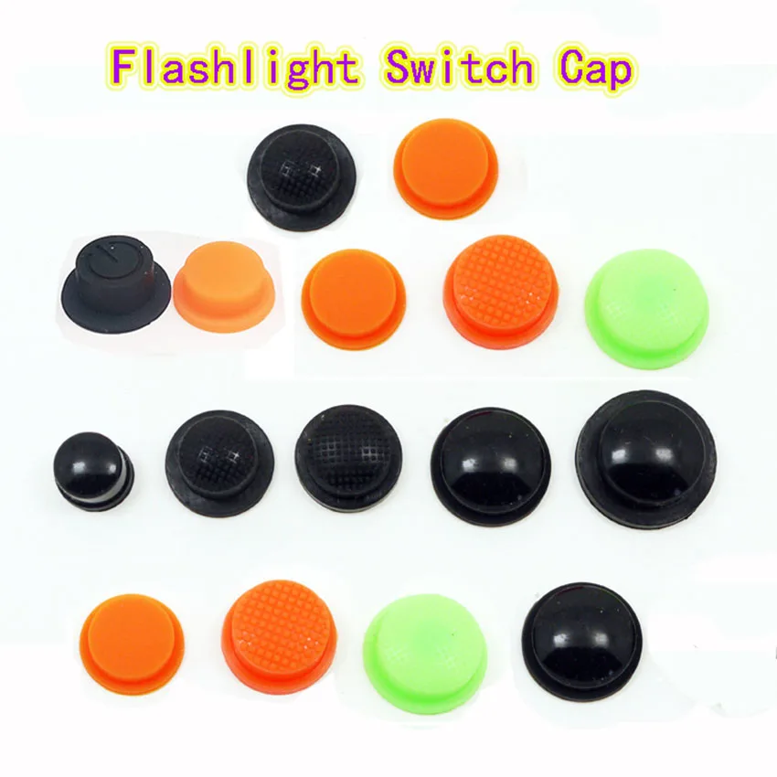 LED Flashlight middle side/tail click Switch Cap tailcap Soft Silicone boot protective button tail cap10/12/13.5/14.5/16mm