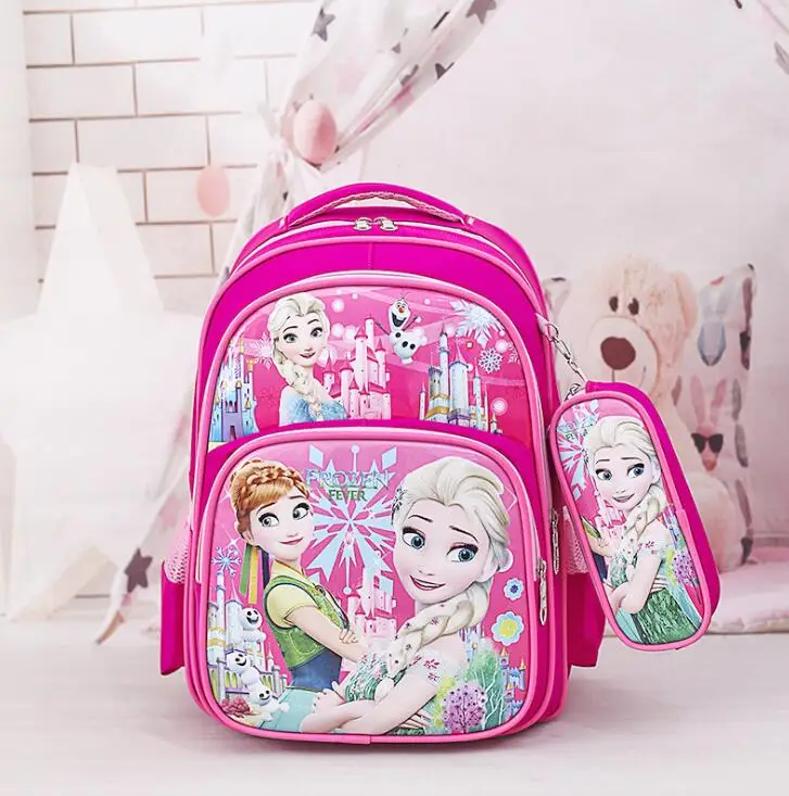 Kids Frozen School Bags Children Backpacks for Girls Waterproof Backpack Primary Schoolbag Mochila Bookbag