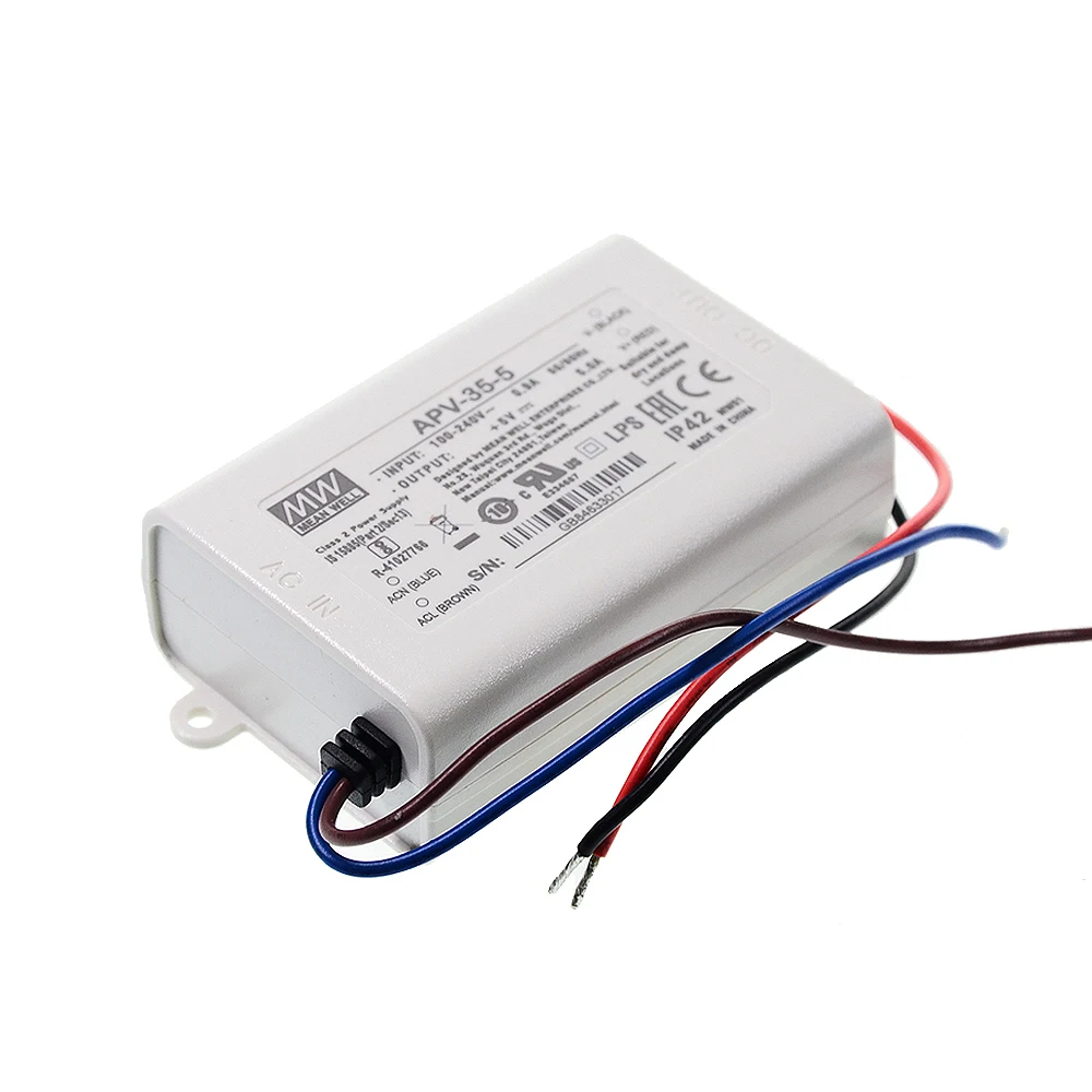 Original Mean Well APV-35-5 meanwell 5V/5A Constant Voltage design 25W Single Output LED Switching Power Supply