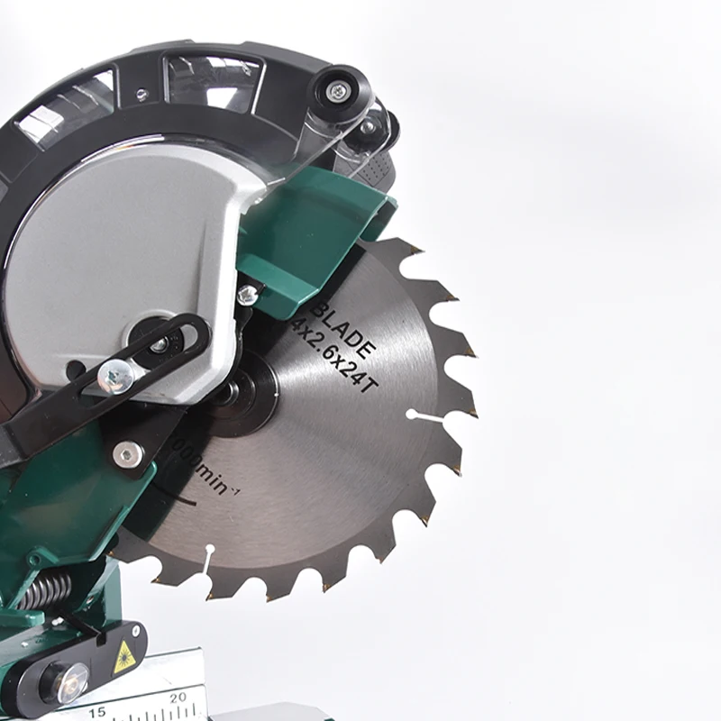 1700W 8 นิ้ว Tie Rod Miter Saw ไฟฟ้าความแม่นยําสูงเลื่อน Push Mitre Saw งานไม้ตัดอลูมิเนียมเครื่อง 220V