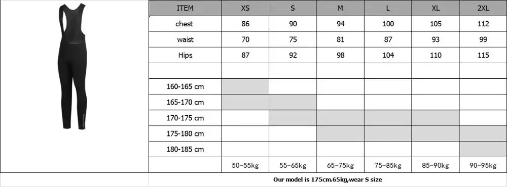 SPEXCEL 2019 winter thermal fleece training cycling tights thermal fleece cycling bib pants  cycling bibs for 8-20 degree ride