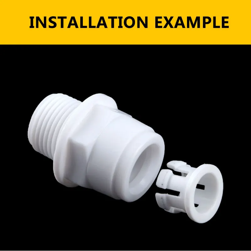 물 필터용 흰색 내부 클로 고정 링, 역삼투 시스템, PE 파이프 퀵 커넥터 액세서리, 내부 걸쇠, 3/8 인치