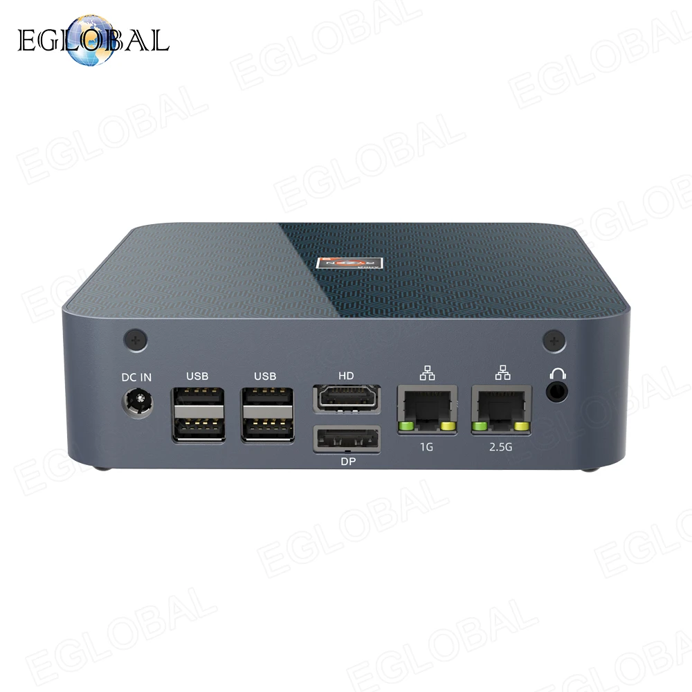 Eglobal Barebone Mini PC AMD Ryzen 9 5900HX 2*DDR4 2*NVMe SSD 2.5G LAN USB3.2 3x4K HD Display Micro Gaming Computer