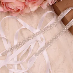 Crystal bridal belt with ribbons, handmade silver wedding belt, cookie patient belt for wedding evening dresses