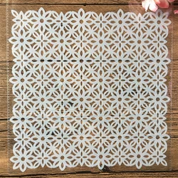 20*20cm Irregular Stars Knot DIY Layering Stencils Painting Scrapbook Coloring Embossing Album Decorative Template