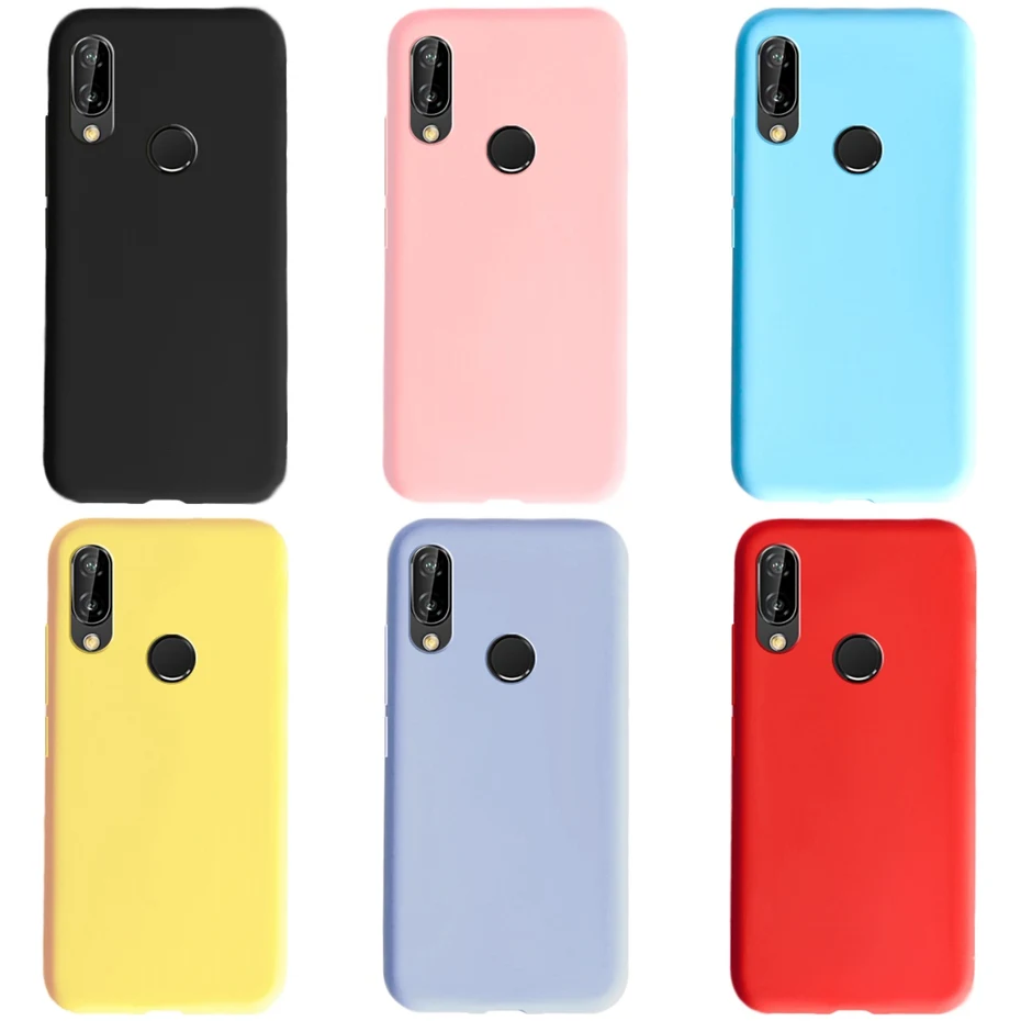 For Huawei P20 Lite Case P 20 Lite Cover Soft Matte TPU Silicone Bumper Back Phone Case For Huawei P20 Lite P20Lite Cover Cases