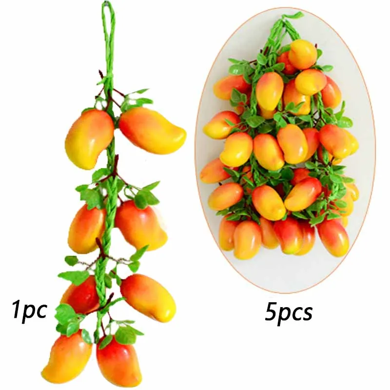 Kunstmatige simulatie voedsel groenten nep chili peper fruit druiven fotografie rekwisieten voor huisdecoratie kerst muur decor