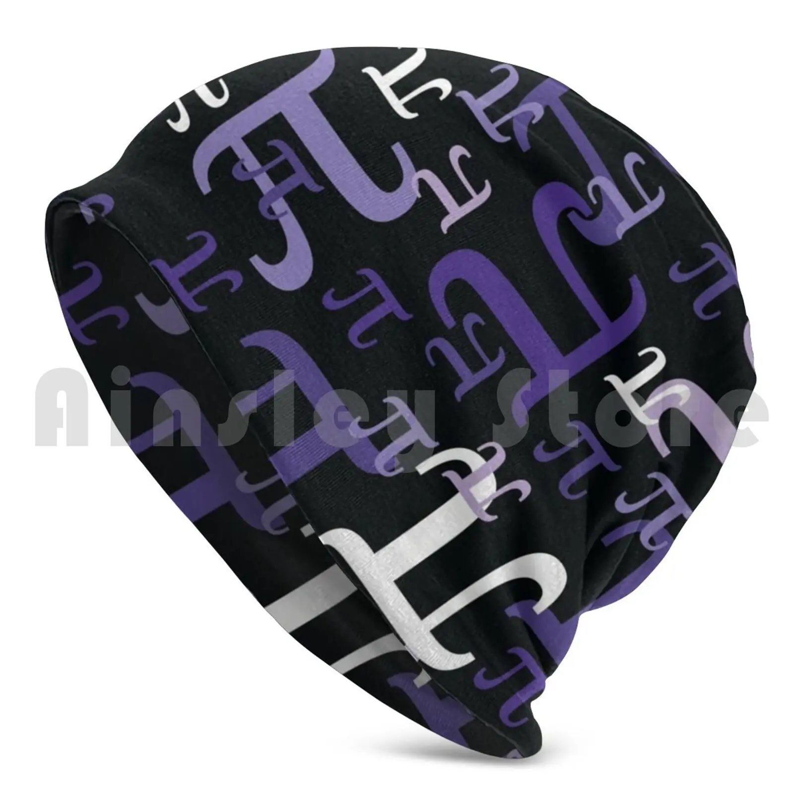 Pieces Of Pi ( Purple ) Beanies Knit Hat 2847 Beanies Print Pi Math Pi Day Nerd Geek Nerdy Geeky Science Pretty Cool