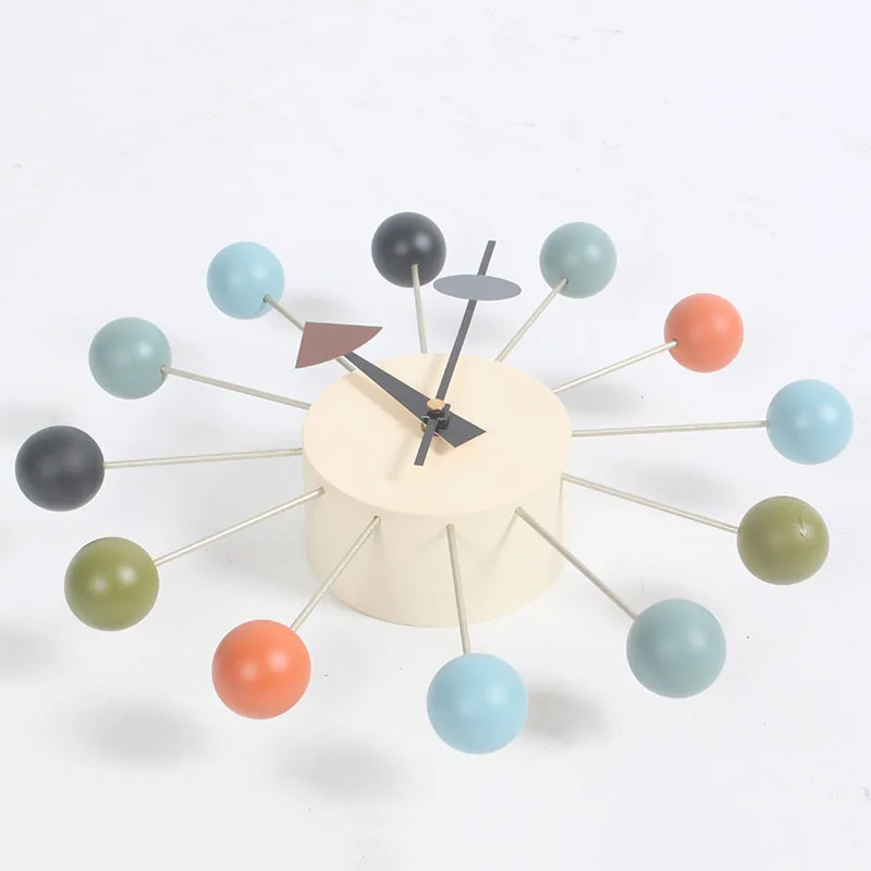 Home living room clock simple color candy creative decoration clock personality mute battery electronic wall clock