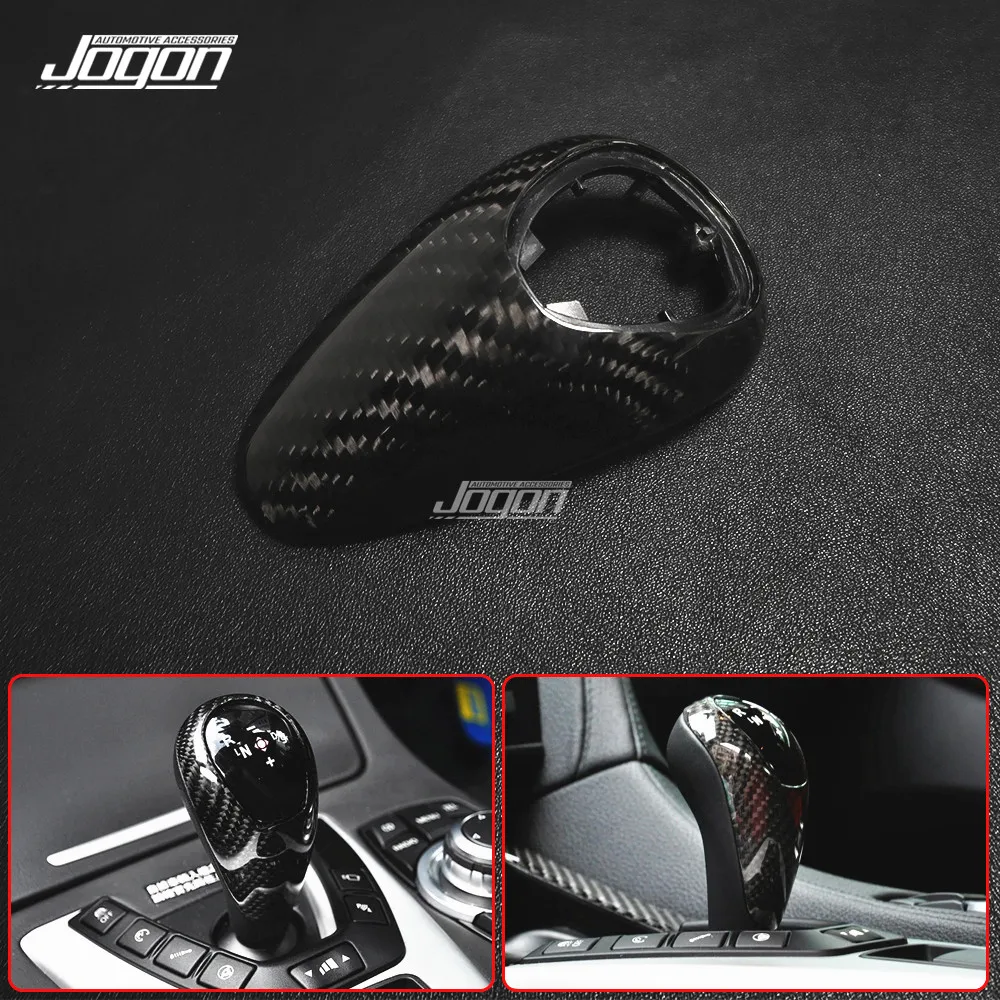 JOGON Matte&Glossy&Forged Replacement For BMW M2 M3 M4 M5 M6 F87 F80 F82 F83 F10 F12 F13 F06 Carbon Fiber Gear Shift Knob Cover