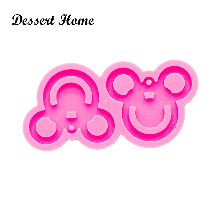 DY0001 Mouse earrings Epoxy Resin Molds For DIY Jewelry Shiny Glossy Silicone mold Wholesale