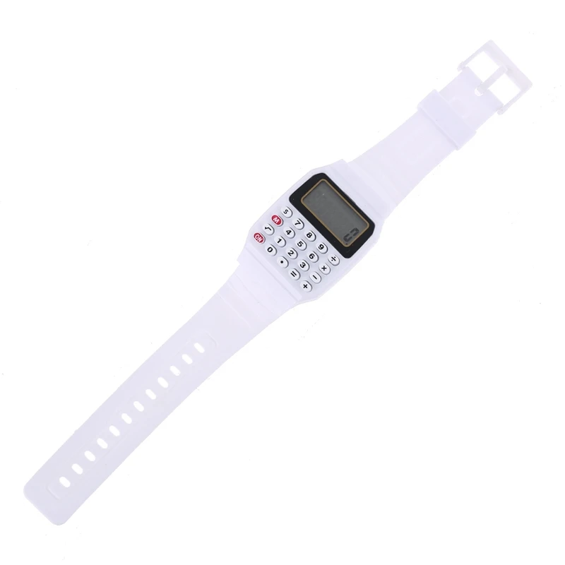 Fad Children Silicone Date Multi-Purpose Kids Electronic Calculator Wrist Watch D5QC