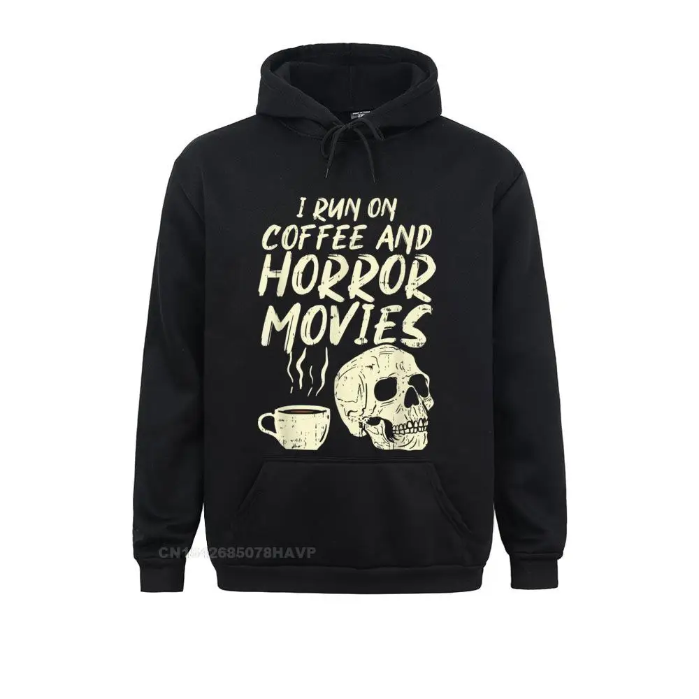 

I Run Coffee Horror Movies Skull Skeleton Halloween Hoodie Sweatshirts Oversized Anime Sweater Male Hoodies Hoods VALENTINE DAY