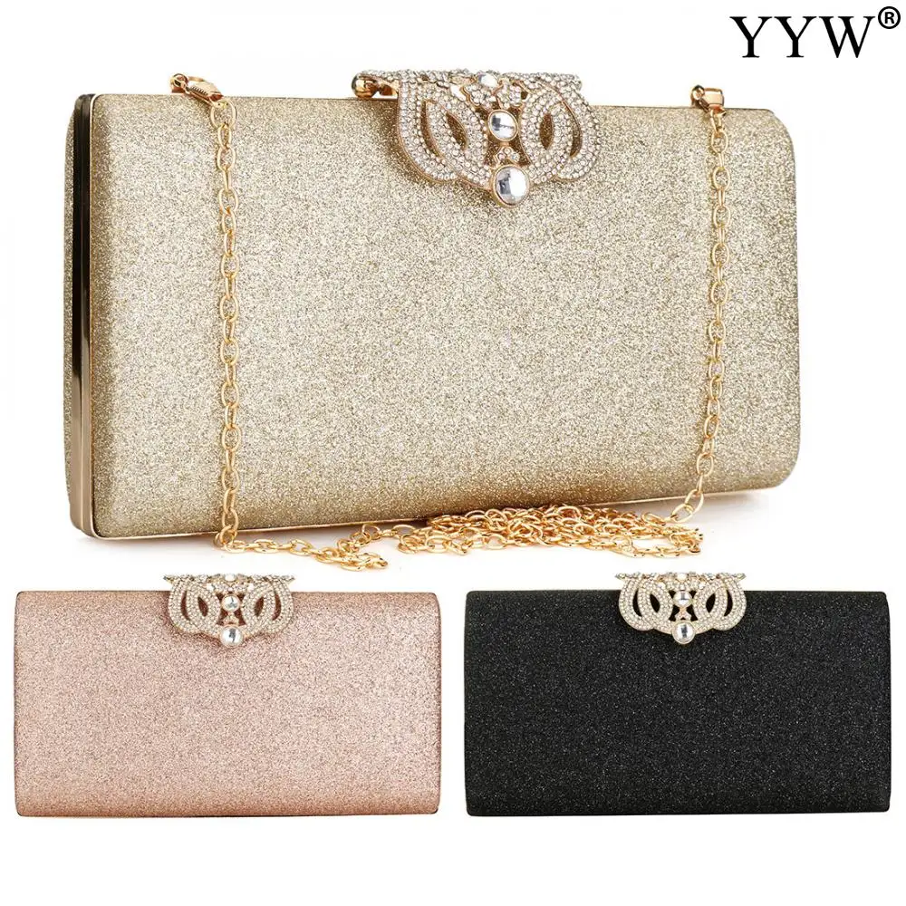 

Sequin Clutch Bags For Women 2021 Evening Clutches Purse Female Elegant Party Bag Chain Rhinestone Shoulder Bag Pochette Femme