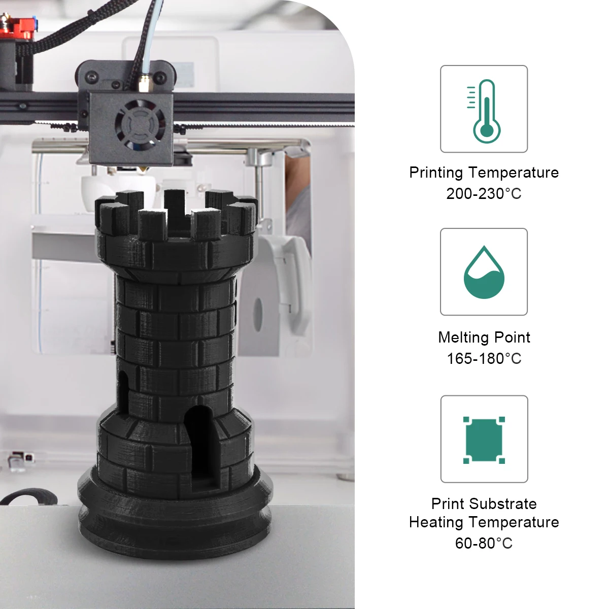 SUNLU PLA Filament  3 Rolls 1.75mm For 3D Printer 100% No Bubble Excellent Quality Filaments For Children Scribble