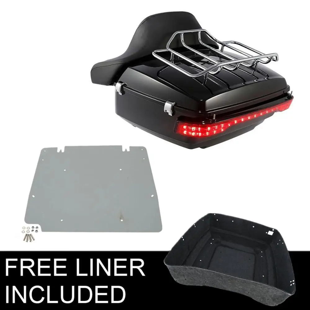 

Motorcycle King Trunk LED Brake Tail Light Plate For Harley Tour Pak Touring Road King Road Glide 2014-2020