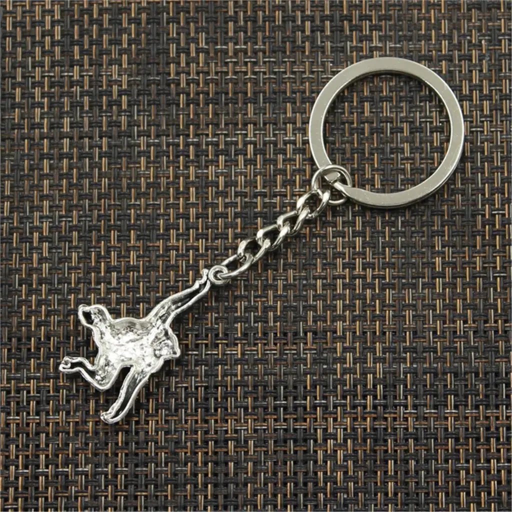 Fashion Keychain 32x27mm Monkey Pendants DIY Men Jewelry Car Key Chain Ring Holder Souvenir For Gift