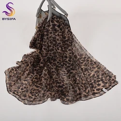 [BYSIFA] Red Roses Silk Scarf Ladies Fashion 100% Pure Silk Long Scarves Spring Autumn Thin Transparent Sexy Satin Silk Scarf