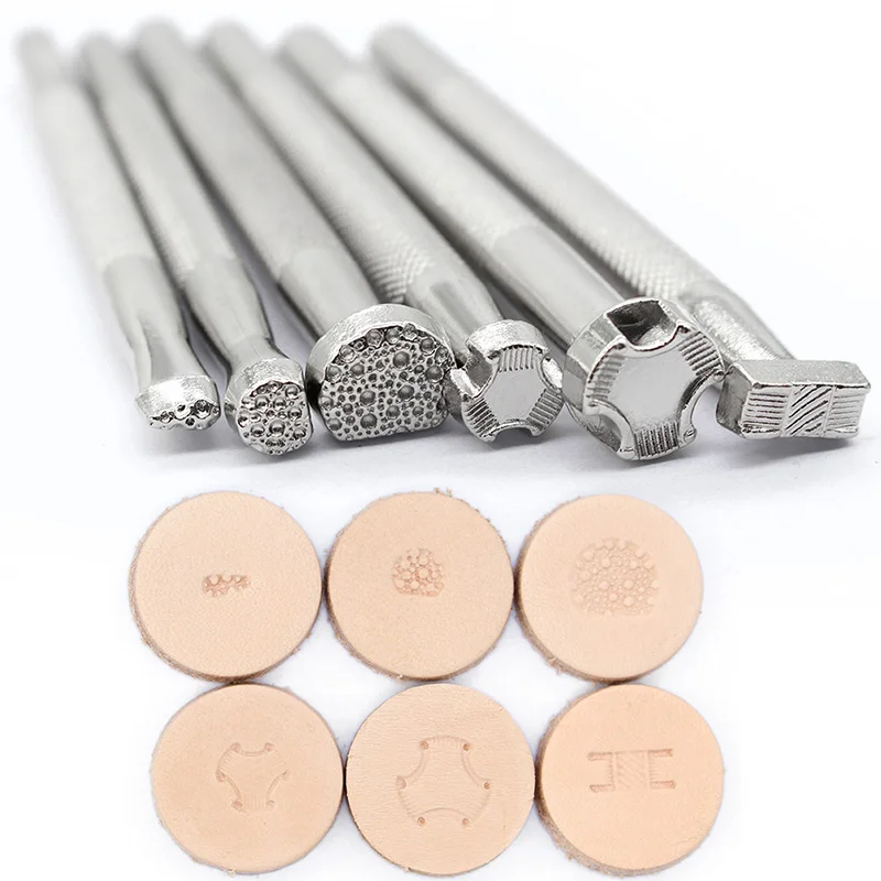 DIY Legierung Leder Druck Werkzeug Arbeits Sattel Herstellung Werkzeuge Handwerk Briefmarken Set Schnitzen für Leder – Detail 1